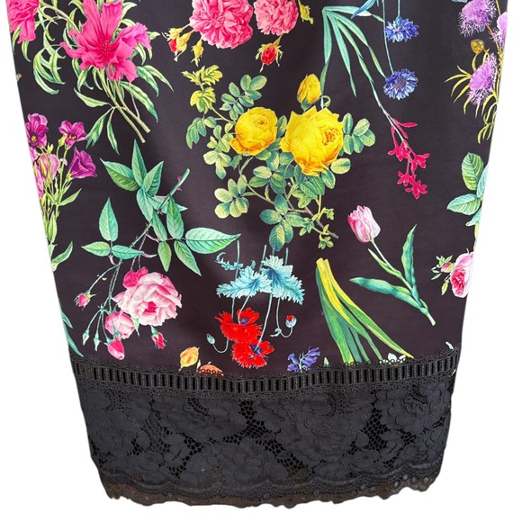 EUC Tadashi Shoji Leono Floral Print Dress Size 16 - Picture 8 of 14